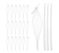 Toyvian Paquet en Filet Réutilisables pour Courses 35 Cm Blanc Petite Boucle 100 Pièces pour Rangement Œufs Fruits Légumes et Noix Paquet D’épicerie Écologiques Polyvalents