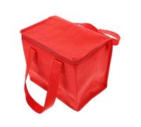 Toyvian Paquet Isotherme pour Aliments Chauds Rouge Grosse Capacité en Tissu Oxford et Aluminium, Pliable et Multifonction Poignée pour Transport Facile
