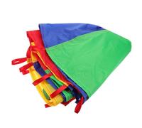 Toyvian Parachute Arc Ciel Multicolore pour Garçon Fille Jeu Éducation Précoce et Activités Extérieures de Groupe pour Développement Sensoriel et Coordination