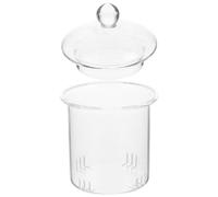 Toyvian Passoire Amovible pour Théière en Verre Couvercle Tamis Fin Compatible 1000 Ml Infuseur pour Infusion sans Résidus Usage Quotidien