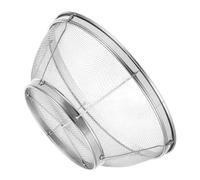 Toyvian Passoire en Acier Inoxydable 22 Grosse Capacité Petits Trous, Base Stable et Surface Lisse, Égouttoir Polyvalent pour Légumes, Pâtes et Riz, Accessoire Cuisine Pratique pour Usage