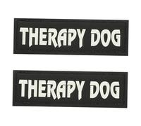 Toyvian Patchs Décoratifs Réfléchissants pour Harnais Chien, Patchs Résistants à l'usure en Paire, Accessoires Légers pour Gilets Animaux De Compagnie, Adaptés Chiens D'assistance Et Service