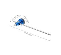 Toyvian Pédale de Grosse Caisse Double avec Marteau Alliage Bleu Accessoire Tambour pour Batteurs Jazz Précision Sonore pour Performance Rapide et Pratique