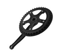 Toyvian Pédalier pour Vélo Électrique 40 Dents avec Protège-pédalier Noir, Manivelle à Carré Compatible VTT et Cyclotourisme, Ensemble Léger et Polyvalent pour Usage Quotidien en Plein