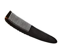 Toyvian Peigne à Dents Larges en Corne de Buffle Naturel, Peigne Antistatique Artisanal pour Cheveux Fins et Bouclés, Masseur Cuir Chevelu, pour Coiffage Quotidien