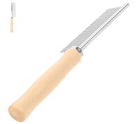 Toyvian Peigne de Toilettage pour Animaux avec Manche en Bois, Dents en Acier Inoxydable, Peigne Pratique pour Chien et Chat, Élimination des Poils Morts, Usage Professionnel, Soin