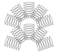 Toyvian Peignes Fixateurs de Coiffure en Fil Métallique Lot de 40 Pièces Accessoires Invisibles pour Discipliner les Mèches Rebelles Outils Compacts de Coiffage pour Femmes et Filles