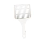 Toyvian Pelle à litière pour Chat touffe Scoop Faire Le ménage jamais Portable écarts Nettoyage soi cuillère à Chat cuillère à Tamis pour Chat Pelle à litière en Plastique PP Blanche