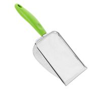 Toyvian Pelle de Plage Maille Fine Acier Inoxydable Tamis à Sable Filtrant pour Garçon Fille Outil pour Ramasser Coquillages et Jeux de Sable Extérieur