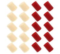Toyvian Pelotes de Laine Acrylique pour Crochet à Loquet, Lot de 20 Pièces 36 Beige et 4 Rouge, Fil à Tricoter DIY pour Tapis Brodé, Fil à Tisser Créatif, Travaux Manuels et Décoration