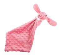Toyvian Peluche Avec Couverture Apaisante Pour Garçon Fille Couverture De Sécurité Douce Et Réconfortante Pour Nourrissons Et Tout-petits Lapin Rose