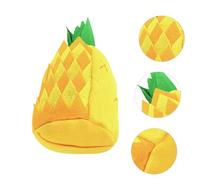Toyvian Peluche pour Chiens Design Ananas à Mâcher Interactif avec Sons et Dispenseur de Friandises Stimule Instinct de Curiosité Jeu Réduit Stress et Favorise Une Alimentation