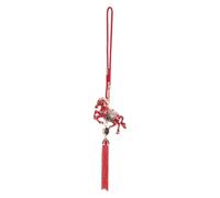 Toyvian Pendentif Cheval en Alliage avec Strass Scintillants, Décoration Suspendue Feng Shui pour Voiture et Nouvel an Chinois 2026, Ornement Pompon de L’année du Cheval, Symbole