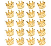Toyvian Pendentifs en Alliage Doré 60 Pcs Petite Couronne pour Fabrication Bijoux Diy, Breloques Délicates pour Colliers, Bracelets et Loisirs Créatifs, Accessoires Couronne Robustes
