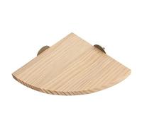 Toyvian Perchoir en Naturel pour Perroquet Plateforme Triangulaire de Jeu Accessoire de Cage Favorise des Pieds pour Perruches et Conures