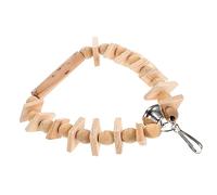 Toyvian Perroquet Jouets d'oiseaux pour Perruches pour Petit Oiseau avec Clochette Jouer Perche Balançoire Drôle De Perroquet Balançoires pour Oiseaux en Bois