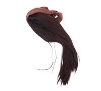 Toyvian Perruque de Pirate Brune avec Foulard pour Cosplay et Fêtes Halloween Accessoire de Costume de Pirate pour Hommes et Femmes