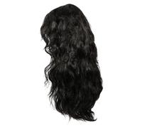 Toyvian Perruque Homme Punk Longue Noire pour Costume Halloween Cosplay Fête Vintage