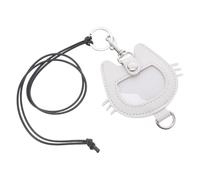 Toyvian Pet Hair Keepsake Keychain with Cat Head Design Memorial Hair Storage Pendant for Pet Owners Sentimental Souvenir Bag Charm Practical and Meaningful Gift for Dog Lovers