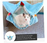 Toyvian Pet Hammock for Small Animals Double Layer Warm Hideout for Guinea Pig Hamster Squirrel Sugar Glider Accessories