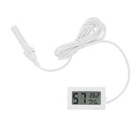 Toyvian Petit Hygromètre Numérique Intérieur Sonde Intégrée, Thermomètre Numérique Blanc Modèle 12, Mesure Précise de Température et Humidité Ambiante, Compact et Portable pour Maison