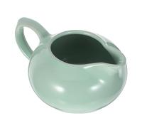 Toyvian Petit Pichet à Lait en Céramique 180ml Vert Clair, Distributeur Précis et Facile à Nettoyer, pour Sauces et Vinaigrettes à Table