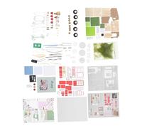 Toyvian Petite Maison Modèle Miniature Soi-même Jouet Éducation pour Garçon Fille Kit De Construction De Maison Miniature