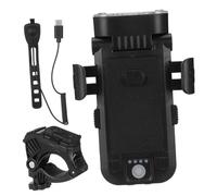 Toyvian Phare de Multifonction Rechargeable USB Étanche avec Support Téléphone et Klaxon pour Éclairage Sécurité Route et Montagne
