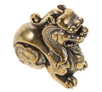 Toyvian Pi Yao Figurine Laiton Vintage Décor de Table et Accessoire Tea Pet pour Richesse Protection et Prospérité Maison ou Au Bureau Sculpture Artistique Fortune