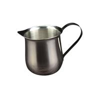 Toyvian Pichet Lait Inox avec Bec Anti-goutte pour Café Crémier Portable Design Ergonomique Café Restaurant et Maison