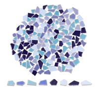 Toyvian Pièces de Mosaïque en Céramique Irrégulières 200 G Petits Carreaux Bleus Mélangés pour Loisirs Créatifs Carrelage D’Intérieur Décoratif Bricolage Mosaïque DIY Fragments de