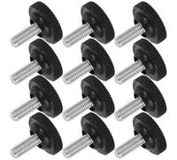 Toyvian Pieds de Nivellement Réglables Accessoires Robustes 12 Pcs Hauteur Ajustable, Antirouille pour Meubles en Fer et Plastique pour Chaise et Bibliothèque