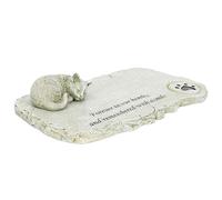 Toyvian Pierre Commémorative pour Chat en Résine Monument Personnalisé Couleur Mousse Taille Standard Décoration De Jardin Animaux De Compagnie Présent Commémoratif pour Propriétaire De Chat