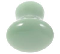 Toyvian Pierre de Massage Visage Champignon en Jade Vert Masseur Facial Portatif pour Stimuler Circulation et Soulager Tensions Outil Spa Naturel pour Soin Peau et Relaxation