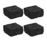 Toyvian Pierre Volcanique D'aromathérapie Noire 4 Pcs 4x4x2 Cm - Diffuseur Passif D'huiles Essentielles Naturel pour Maison, Spa et Yoga - Pierre de Diffusion Minérale Irrégulière,