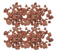 Toyvian Pierres de Lave Volcaniques Sachet Granulés Rouge 3-6 MM pour Mini-Jardins et Paysages Miniatures Aquarium