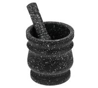 Toyvian Pilon et Mortier en Polypropylène Pp pour Broyer Ail et Épices, Design Pierre Granit, Taille Moyenne, Outil Manuel Cuisine, Facile à Nettoyer, Préparation Culinaire et Broyage