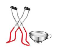 Toyvian Pince à Bocaux Inoxydable Anti-dérapante et Anti-brûlure Lève-bocal Pratique pour et Ouverture Facile des Conserves Outil de Cuisine avec Poignée Fixe