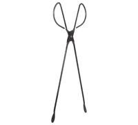 Toyvian Pince à Bûches en Acier 48 CM à Tête Plate Pince à Briquettes de Bois pour Cheminée Outil de Ramassage de Déchets et Charbon Usage Domestique et Camping Accessoire Chauffage