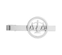 Toyvian Pince à Cravate Inoxydable Homme Justice Équilibrée Modèle Symbole Balance Clip Cravate Élégant pour Avocat Juge Mariage et Affaires