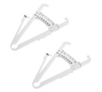 Toyvian Pince à Graisse Corporelle Résistance à Déchirure Portable 2pcs en ABS Résistance la Déchirure pour Mesurer Précisément la Masse Graisseuse Chez Hommes et Femmes