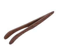 Toyvian Pince à Thé en Bois de Poulet Résistante la Chaleur, Accessoire Cérémonie du Thé Kung Fu, Mini Pince Ergonomique à Tête Rainurée pour Manipulation Précise D’objets Fragiles,