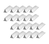 Toyvian Pince de Séparation de Bureau 20 Pièces Réglable | Support pour Panneaux de Verre, Installation sans Perçage, Usage en Bureau Partagé, Plastique Argenté