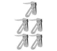 Toyvian Pince Thermomètre en Acier Inoxydable 304, Lot de 5 Clips Multifonctions pour Lecture de Température de Viande, Barbecue et Confiserie, Accessoire la Cuisine Professionnelle