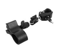 Toyvian Pince Ventilateur pour Poussette, Fixation Réglable à Ressort, Noir | Clip Sécurisé en Métal et Silicone, Gestion Discrète du Câble, Usage Intérieur, Vélo et Sport