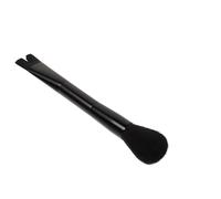 Toyvian Pinceau Contour du Nez Double Embout Forme U, Brosse Maquillage Multifonction pour Fond de Teint Liquide et Poudre, Nylon Doux, Noir, Outil Professionnel pour Sculpter et Estomper