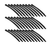 Toyvian Pinces à Cheveux Métalliques 50pcs Bobby Noires 6.00cm Accessoires Coiffure Classiques pour Femme Activités Quotidiennes