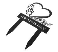 Toyvian Piquet Commémoratif pour Chien Plaque Funéraire Métal Marqueur Funéraire pour Animaux De Compagnie pour Jardin Ou Cour