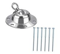 Toyvian Piquet d'attache pour Chien Rotatif 360° au Sol Métallique pour Animaux à la Rouille pour Camping Piquet pour Usage Extérieur Ensemble Solide