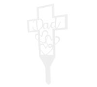 Toyvian Piquet Décoratif pour Cimetière Insert Pratique Aux Intempéries Ornement Commémoratif pour Jardin et Tombe Souvenir Durable